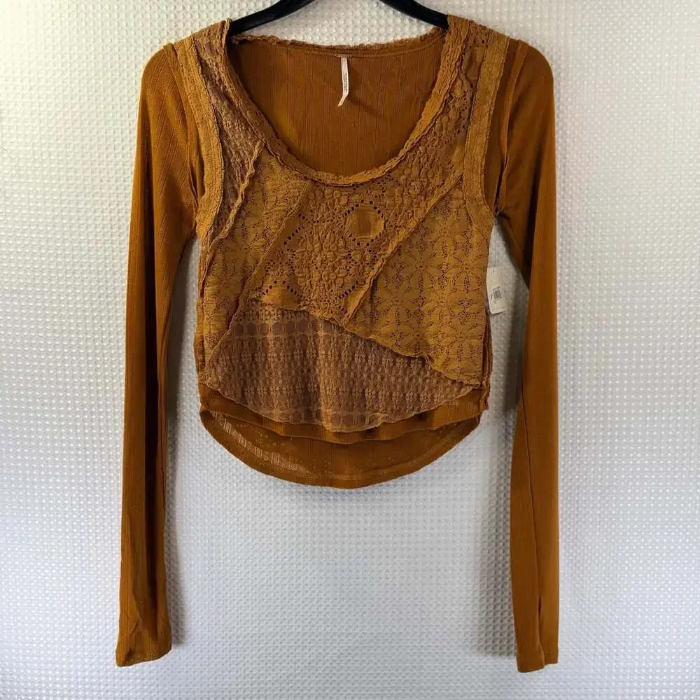Free People Taylor Layered Look Top in Cathay Spice